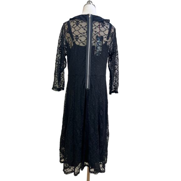Tripp NYC Skull Lace Dress Black Knee Length Mini - Picture 11 of 11